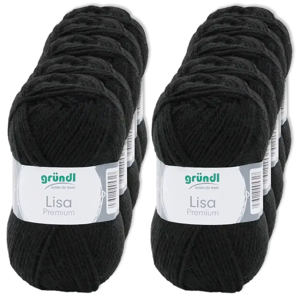 #Farbe_Gründl Lisa Premium Uni | 26 Schwarz
