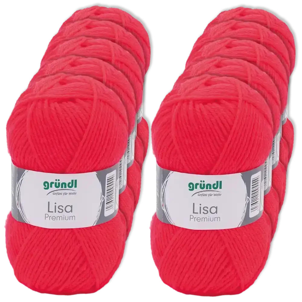 #Farbe_Gründl Lisa Premium Uni | 47 Neonkoralle