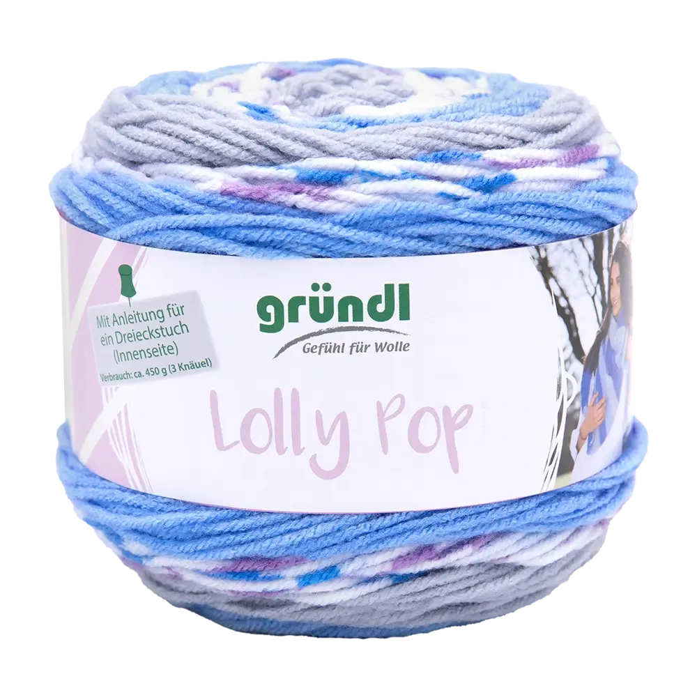 #Farbe_Gründl Lolly Pop | 20 Himmelblau-Zinn-Weiß-Color