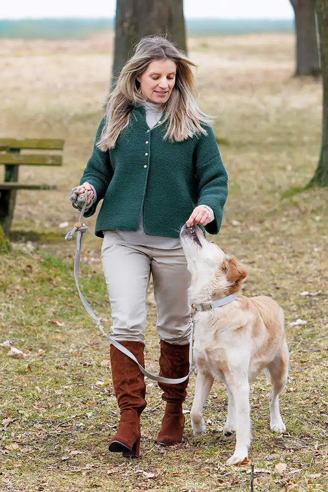 Trachtenjacke mit Rückenfalte (Strickset)