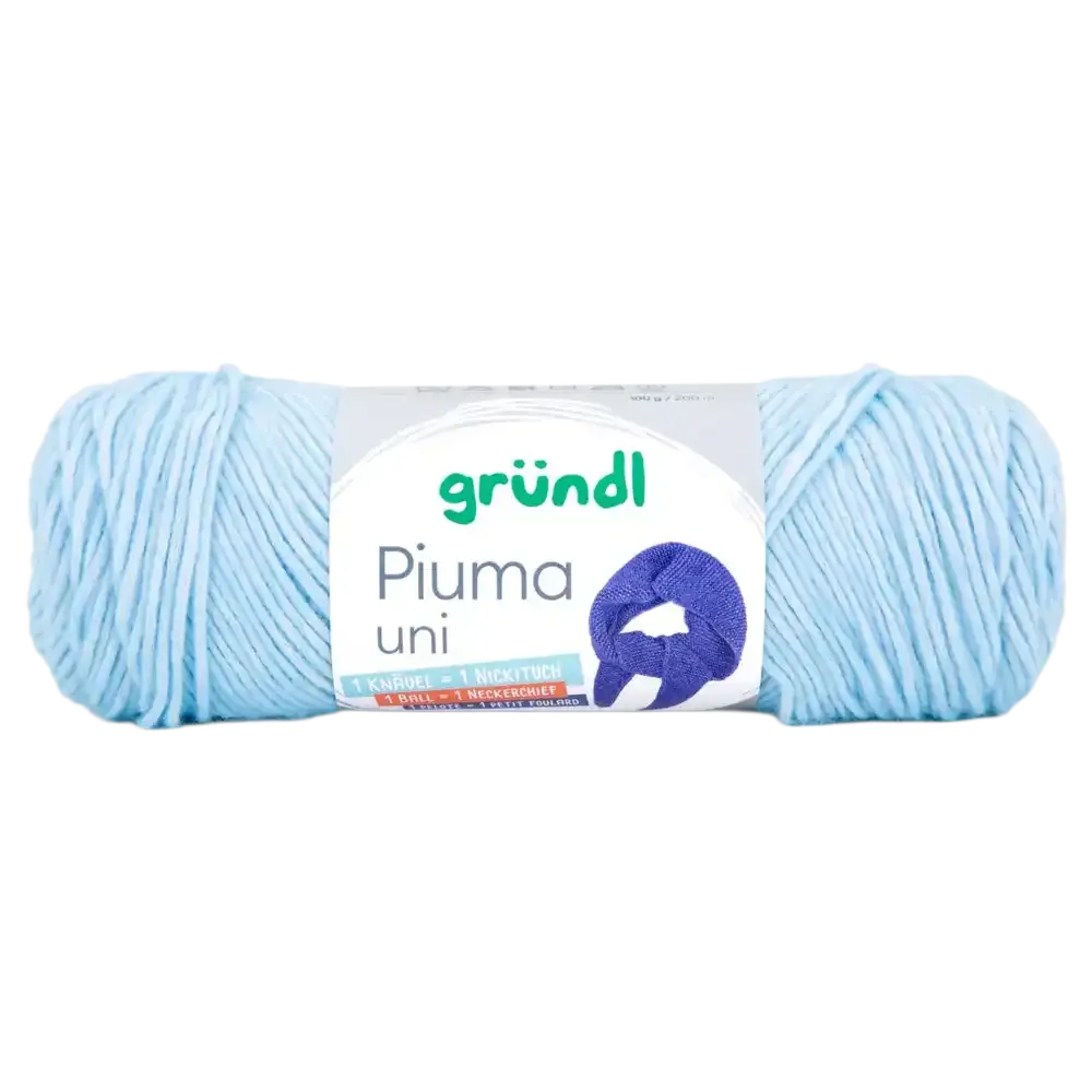#Farbe_Gründl Piuma Uni | 04 Eisblau