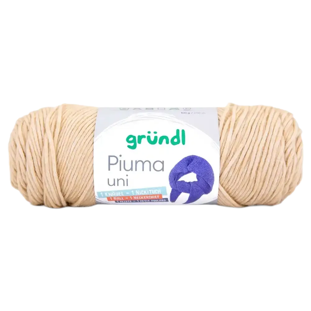 #Farbe_Gründl Piuma Uni | 12 Sand