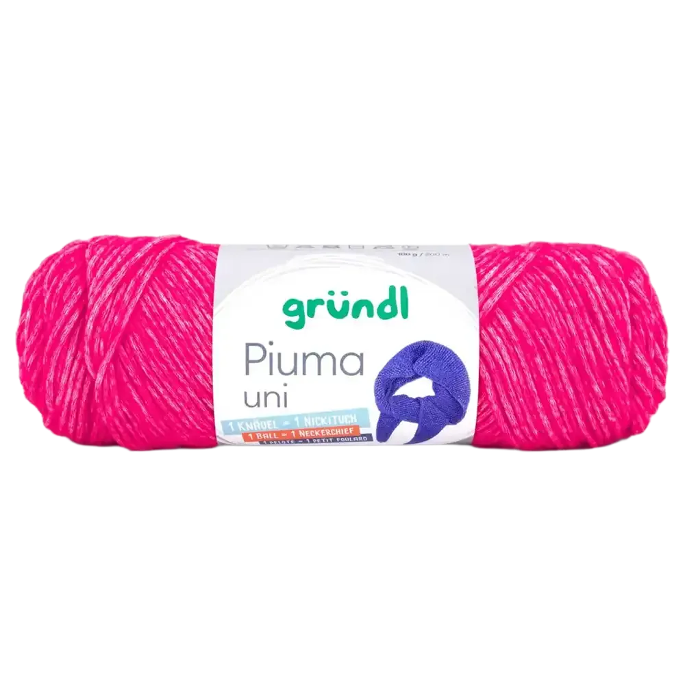 #Farbe_Gründl Piuma Uni | 18 Pinkrot