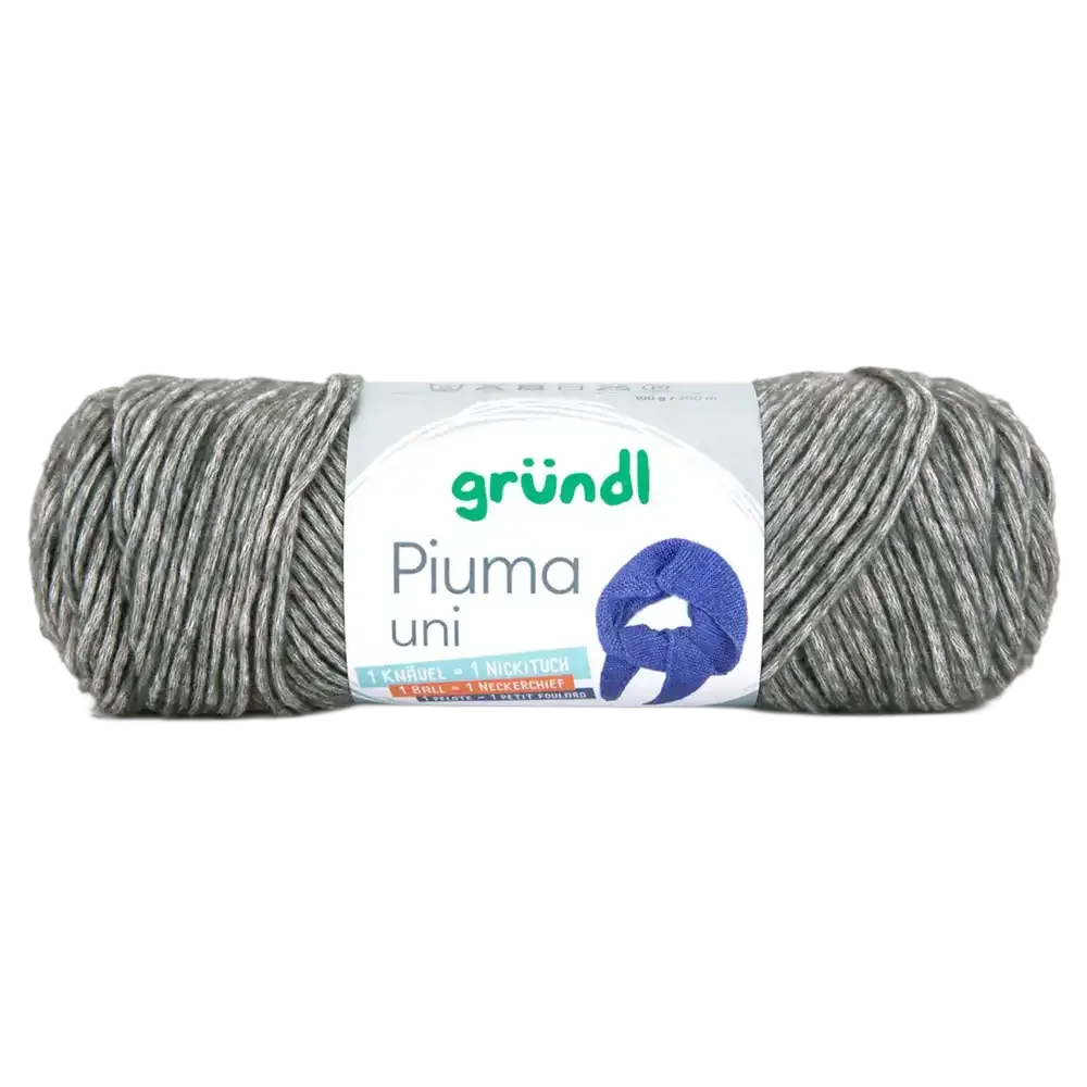#Farbe_Gründl Piuma Uni | 20 Graphit