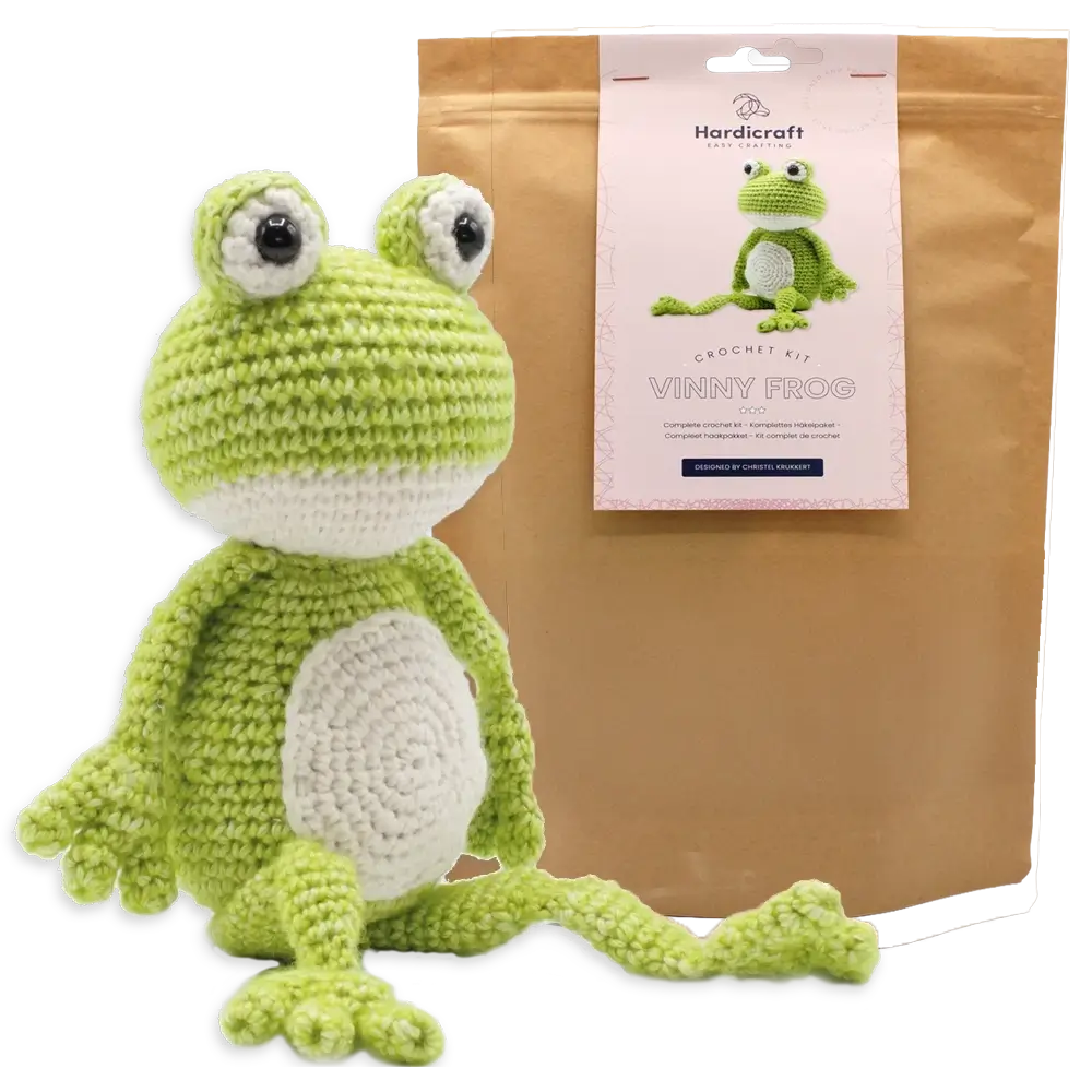 Amigurumi Frosch Vinny (Hardicraft Häkelset)