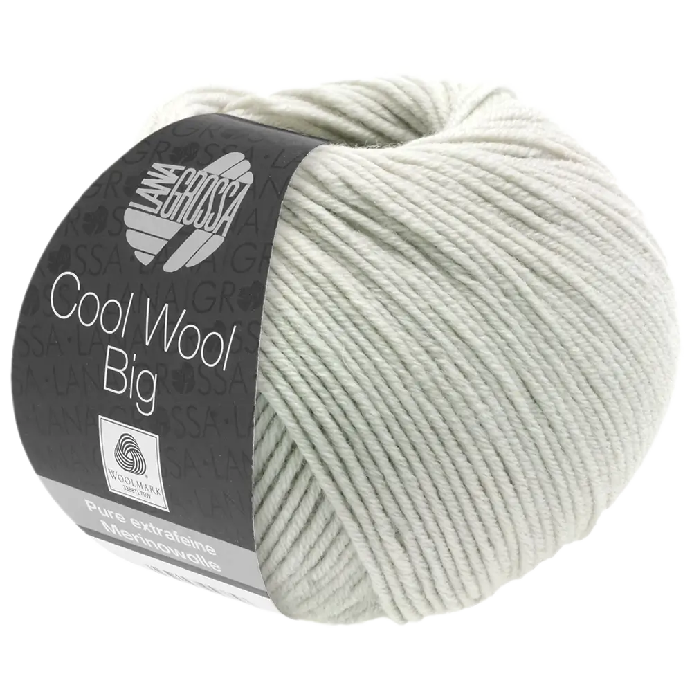 #Farbe_Lana Grossa Cool Wool Big | 1002 Weißgrau