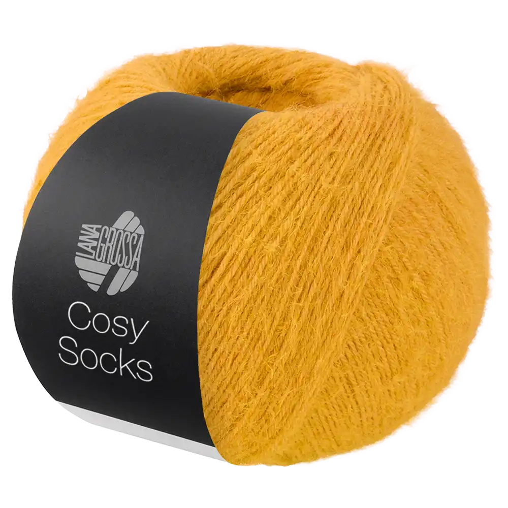 #Farbe_Lana Grossa Cosy Socks | 11 Gelborange
