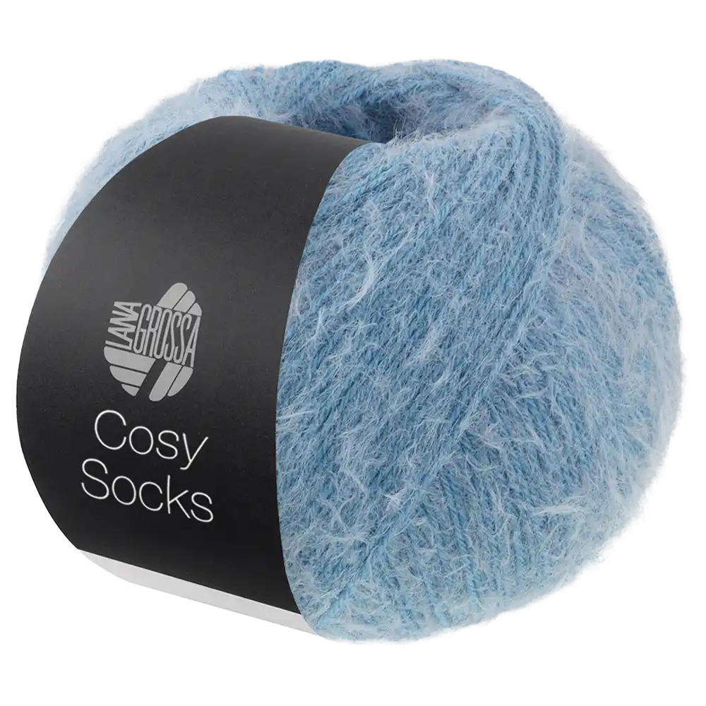 #Farbe_Lana Grossa Cosy Socks | 14 Taubenblau