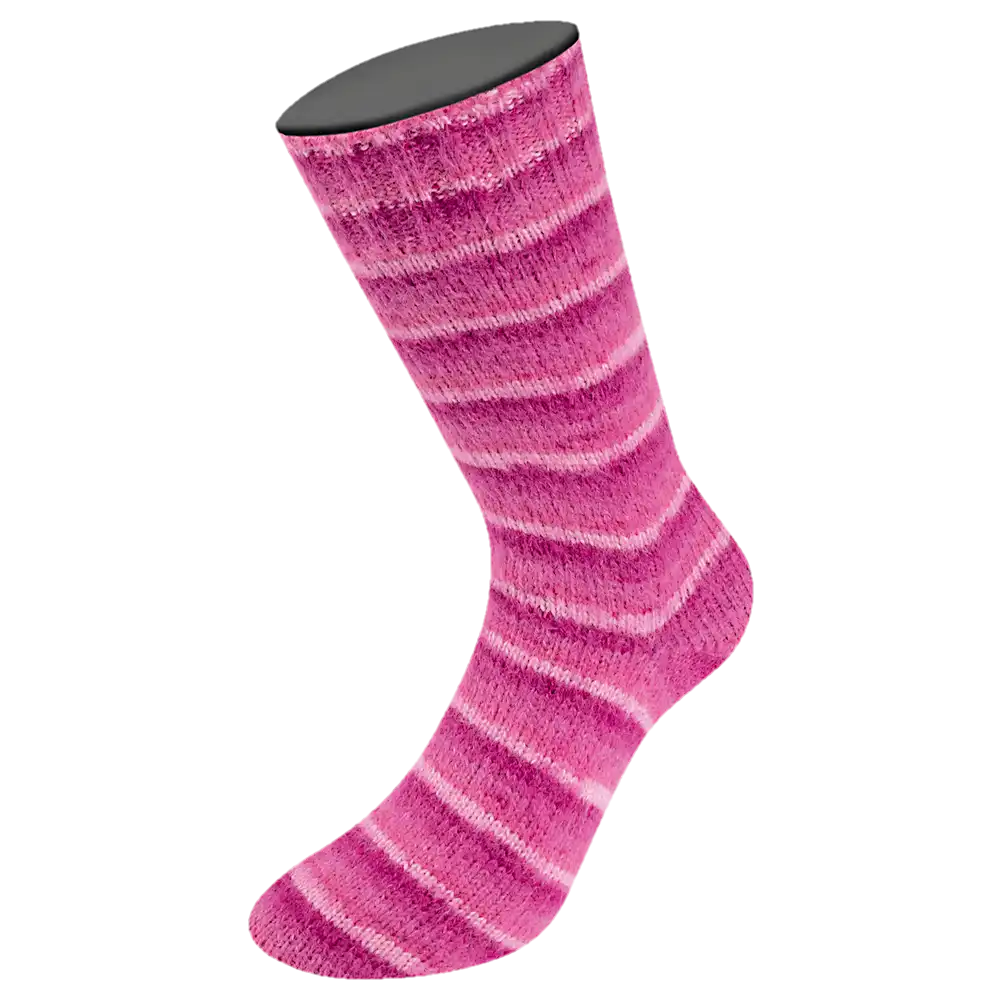 #Farbe_Lana Grossa Cosy Socks | 108 Rosa/Altrosa/Lachs/Erikarot