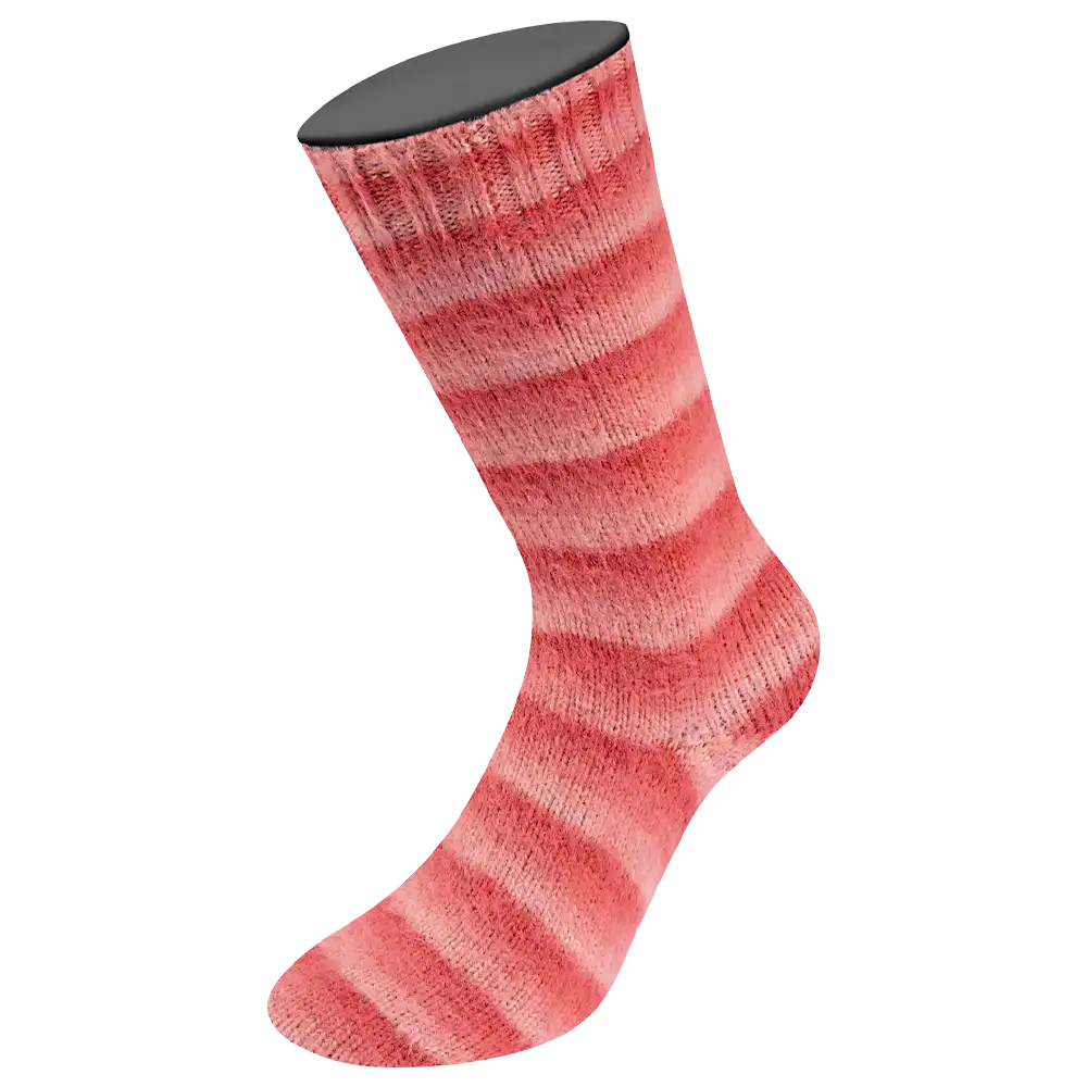 #Farbe_Lana Grossa Cosy Socks | 113 Lachs/-rot/Koralle