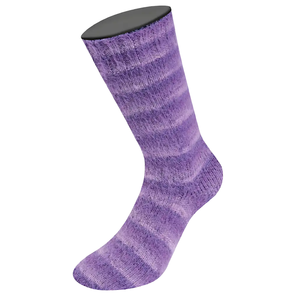 #Farbe_Lana Grossa Cosy Socks | 114 Blasslila/Lila/Violett