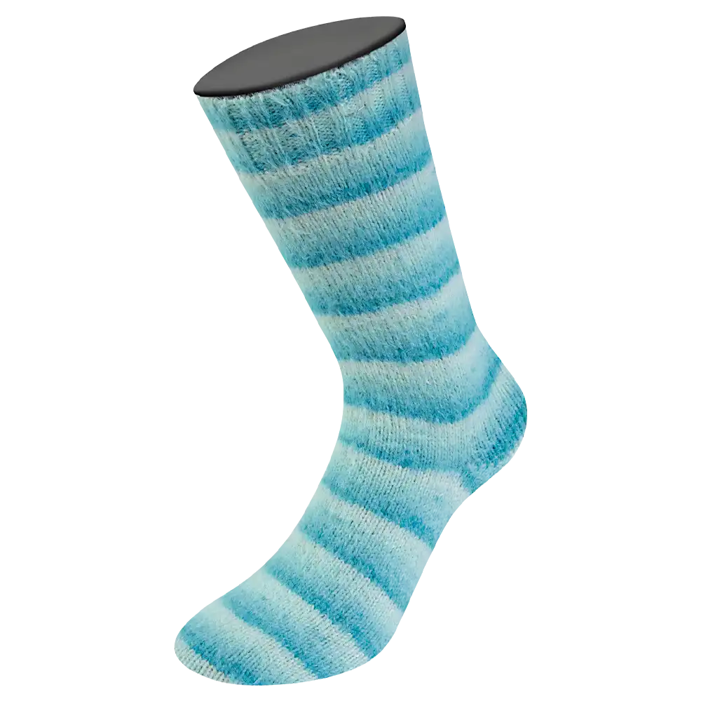 #Farbe_Lana Grossa Cosy Socks | 115 Mint/Helltürkis/Türkis