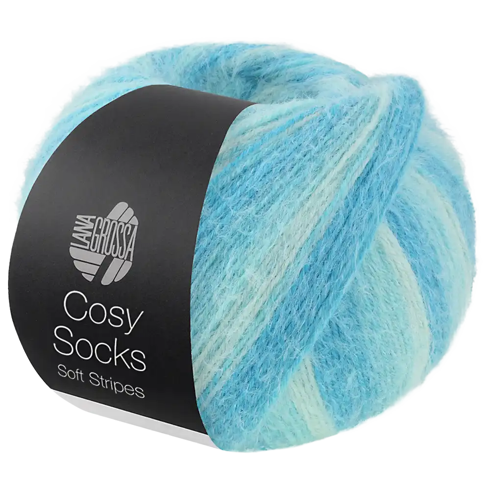 #Farbe_Lana Grossa Cosy Socks | 115 Mint/Helltürkis/Türkis
