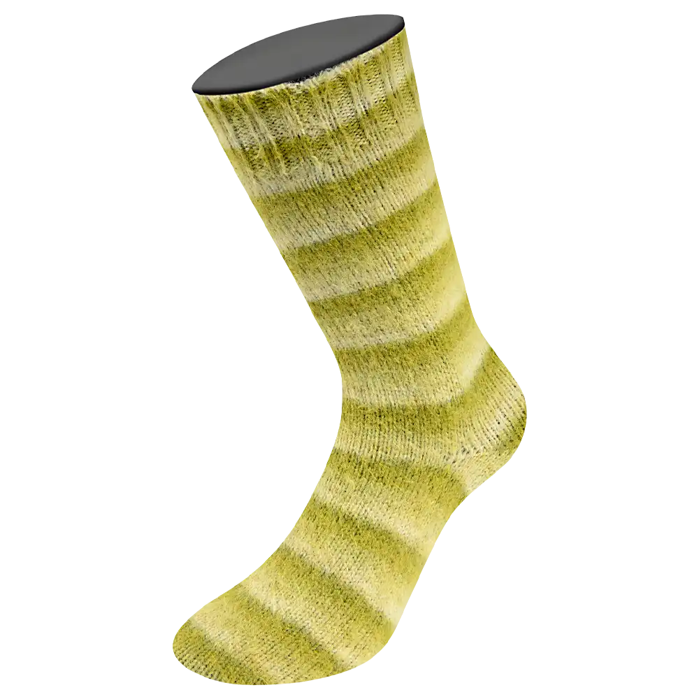 #Farbe_Lana Grossa Cosy Socks | 116 Limette/Pistazie/Helloliv