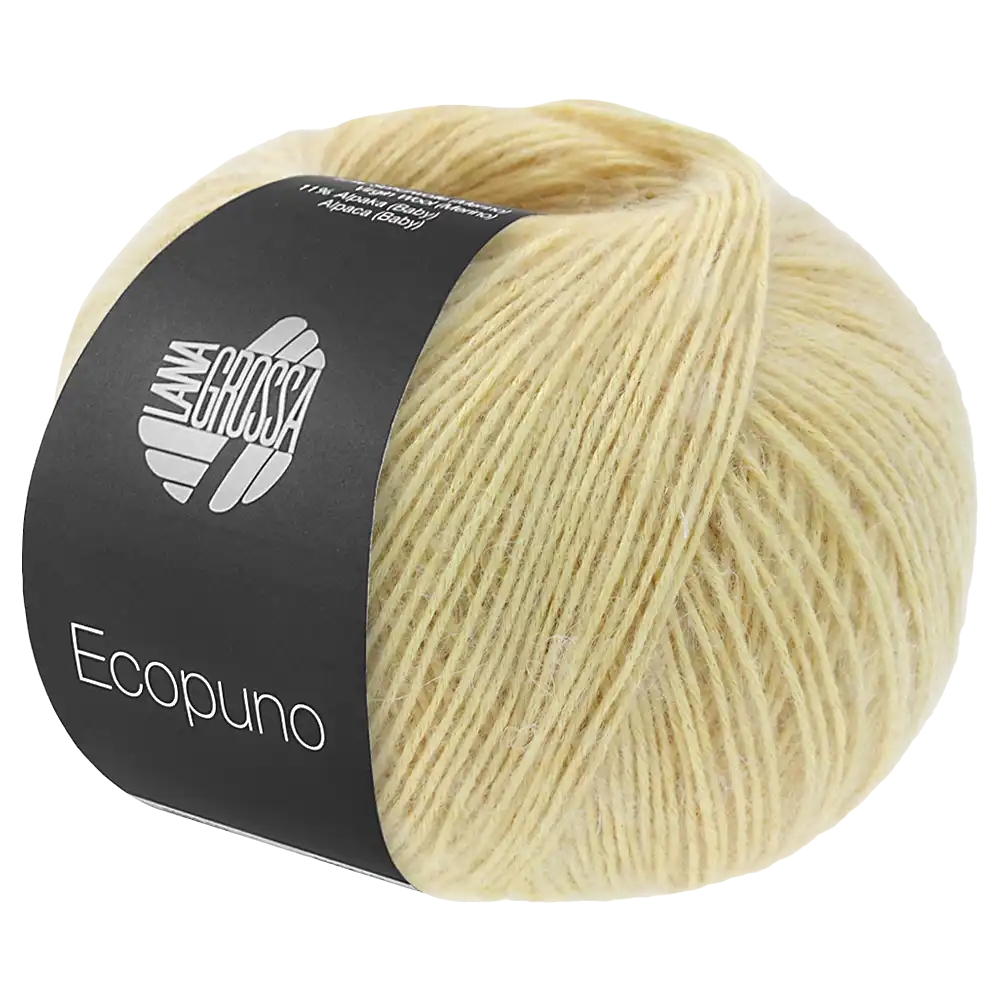 #Farbe_Lana Grossa Ecopuno | 228 Pastellgelb