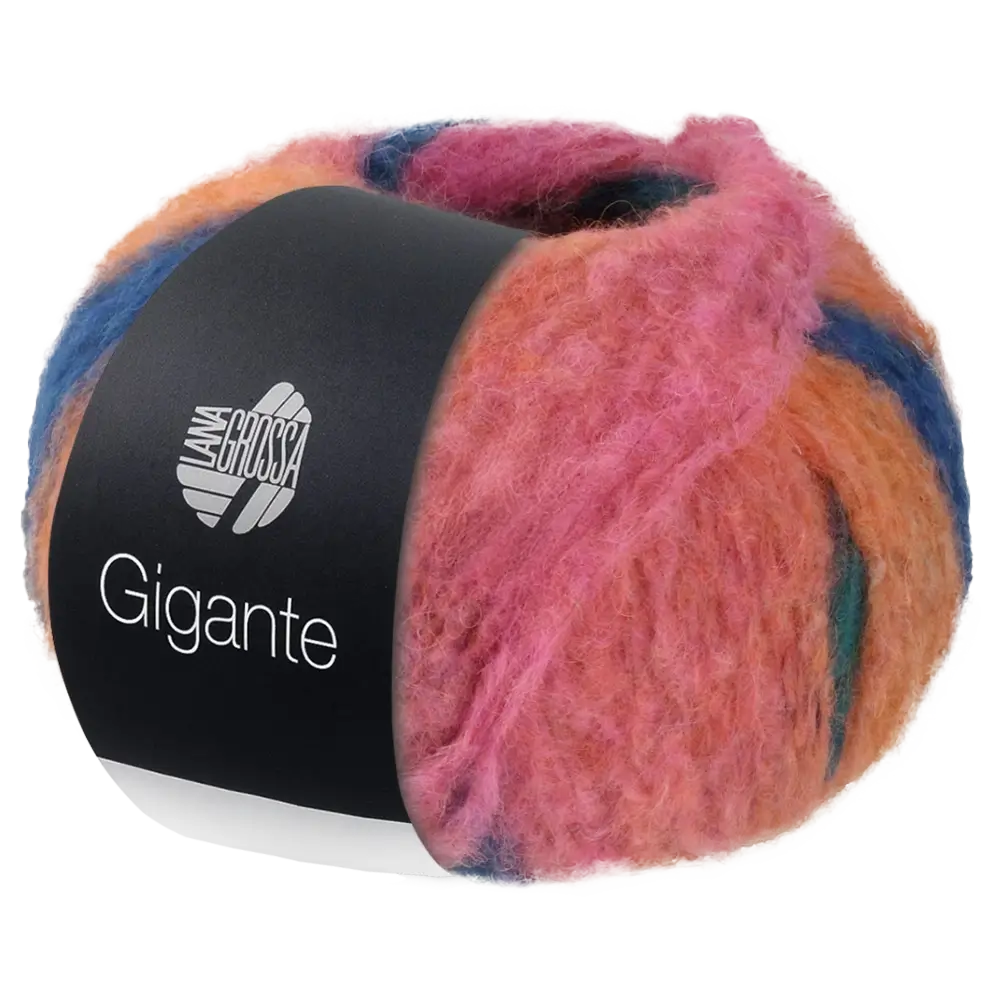 #Farbe_Lana Grossa Gigante | 15 Mandarin/Petrolgrün/Pink/Petrolblau/Tannengrün/Smaragd