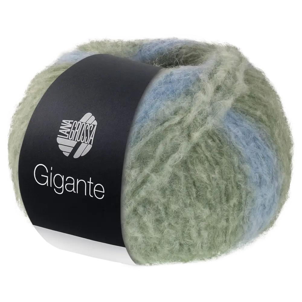 #Farbe_Lana Grossa Gigante | 16 Schilf-/Graugrün/Grau-/Rauchblau