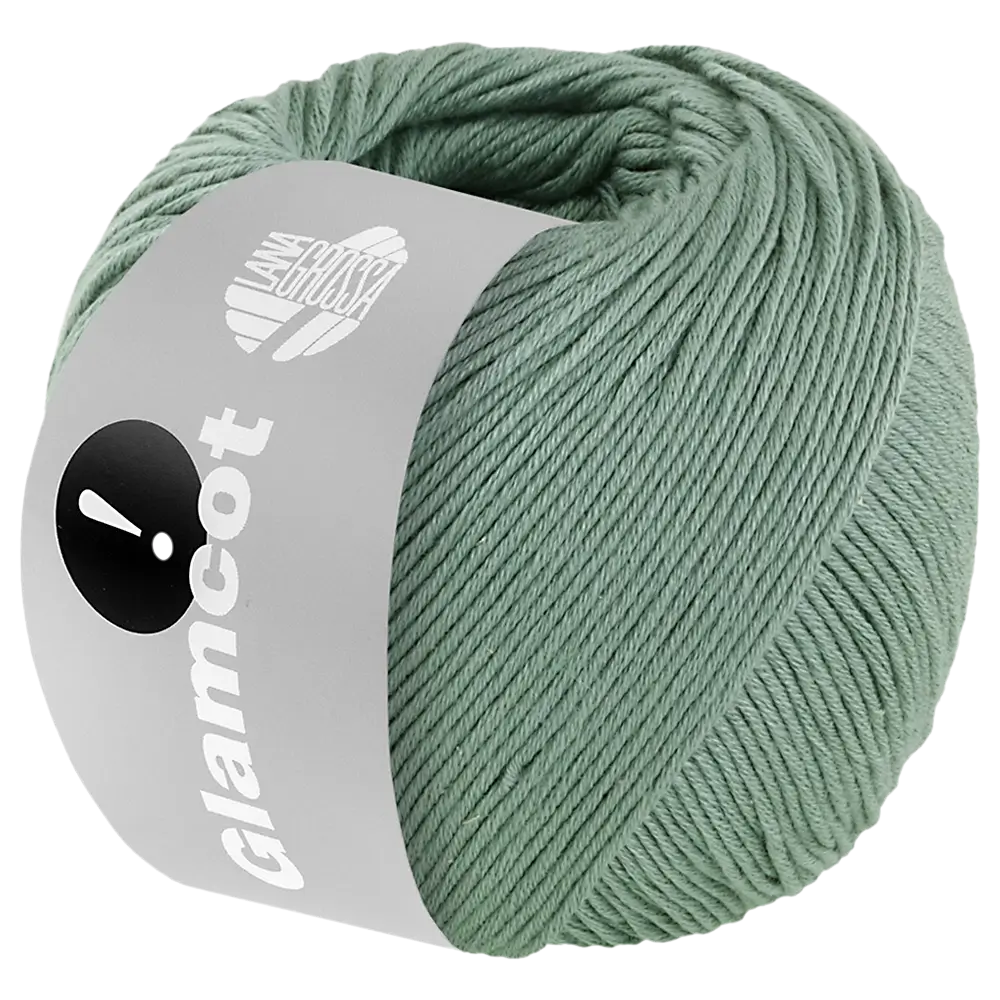 #Farbe_Lana Grossa Glamcot | 15 Resedagrün