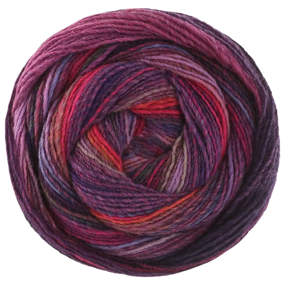 #Farbe_Lana Grossa Gomitolo Intenso | 233 Pink/Fuchsia/Rosa/Erika/Graulila/Orchidee/Kobaltblau