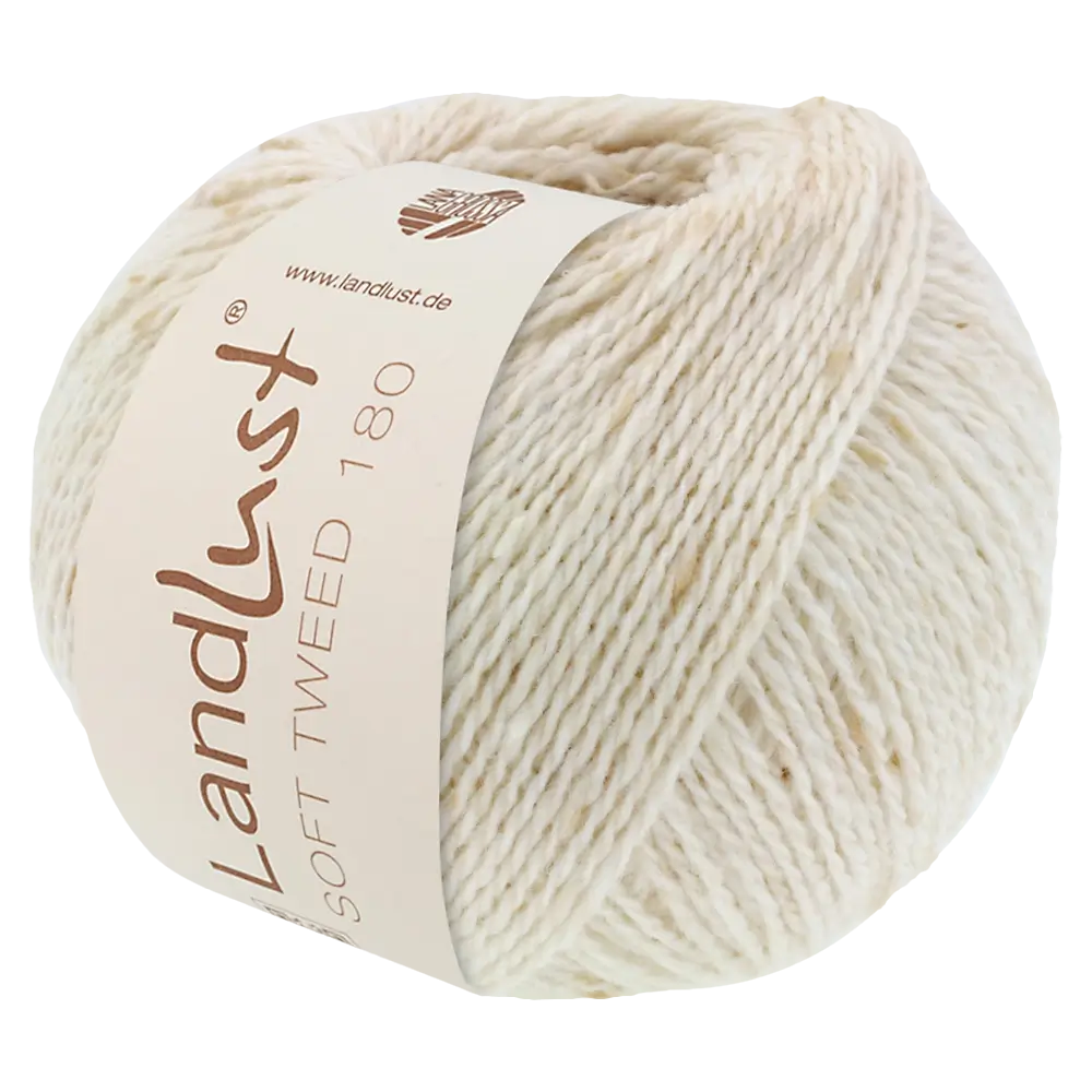 #Farbe_Lana Grossa Landlust Soft Tweed 180 | 101 Natur meliert