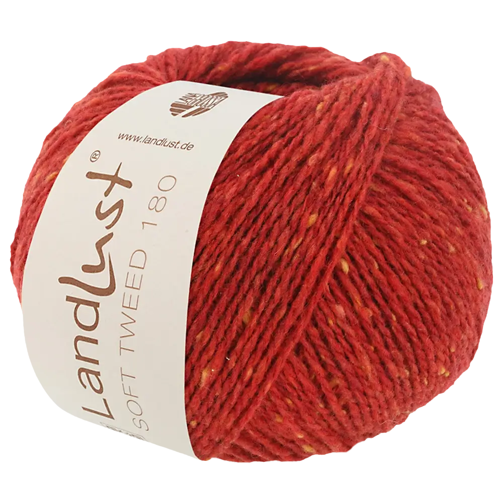 #Farbe_Lana Grossa Landlust Soft Tweed 180 | 111 Rot meliert