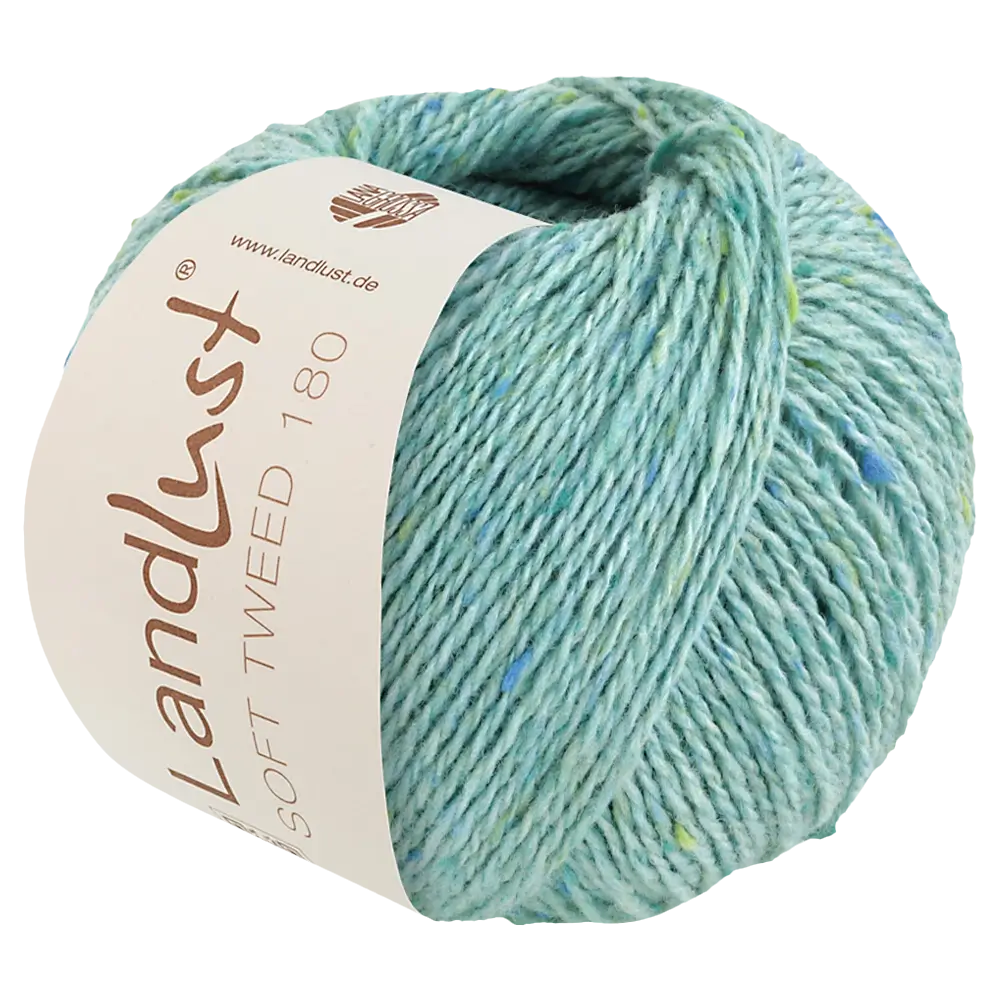#Farbe_Lana Grossa Landlust Soft Tweed 180 | 120 Türkis meliert