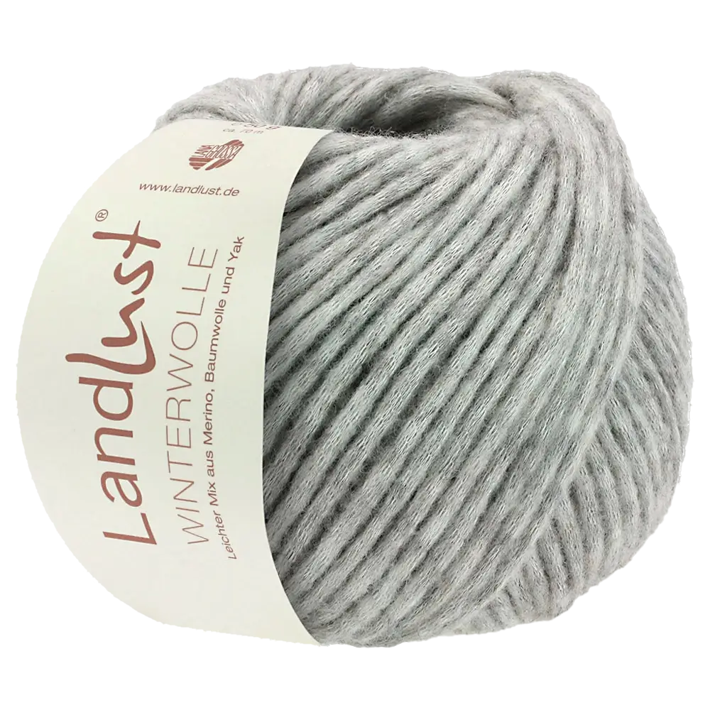 #Farbe_Lana Grossa Landlust Winterwolle | 09 Hellgrau meliert