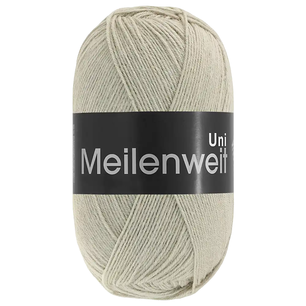 #Farbe_Lana Grossa Meilenweit 100 | 1398 Graubeige