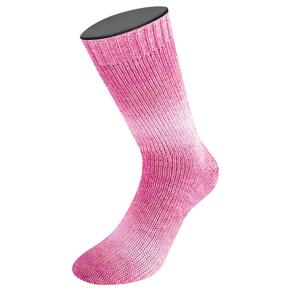 #Farbe_Lana Grossa Meilenweit 100 Woolycell Duo | 6001 Rosa/Pink/Blassorange