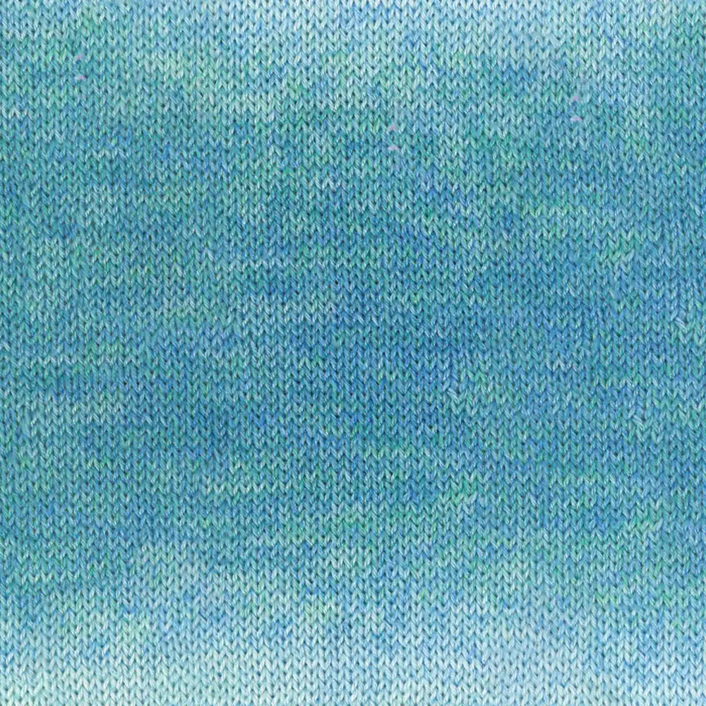 #Farbe_Lana Grossa Meilenweit 100 Woolycell Duo | 6006 Türkisblau/-grün/Helltürkis