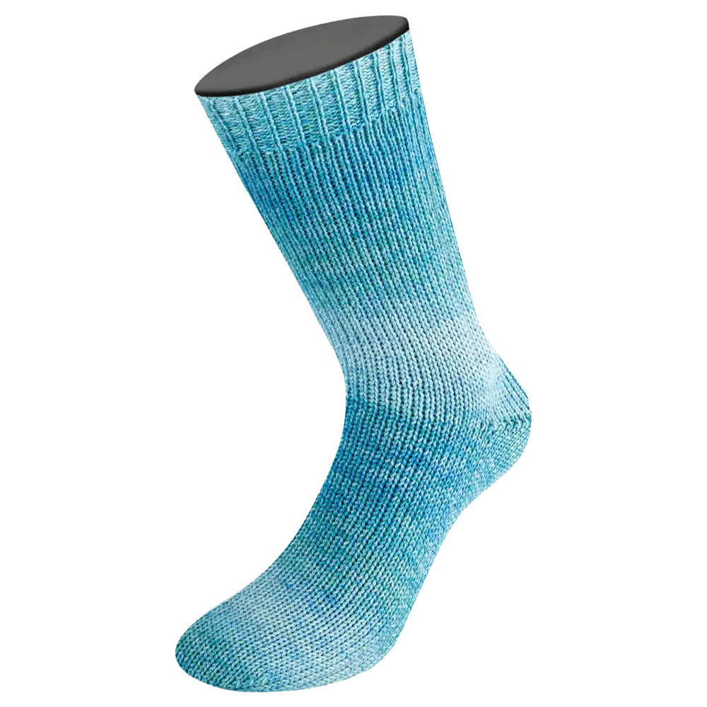#Farbe_Lana Grossa Meilenweit 100 Woolycell Duo | 6006 Türkisblau/-grün/Helltürkis