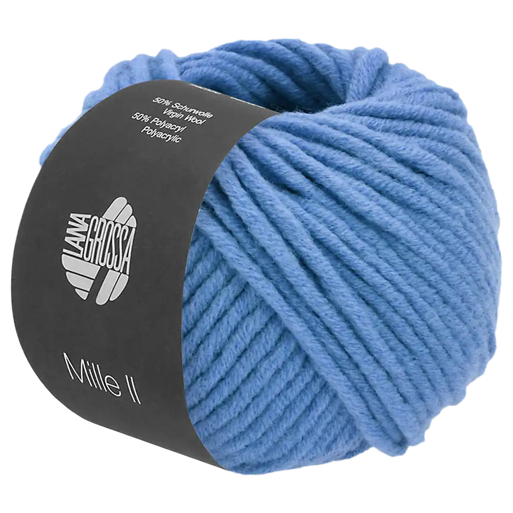 #Farbe_Lana Grossa Mille II | 160 Azurblau