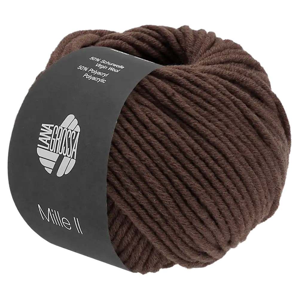 #Farbe_Lana Grossa Mille II | 168 Mokka
