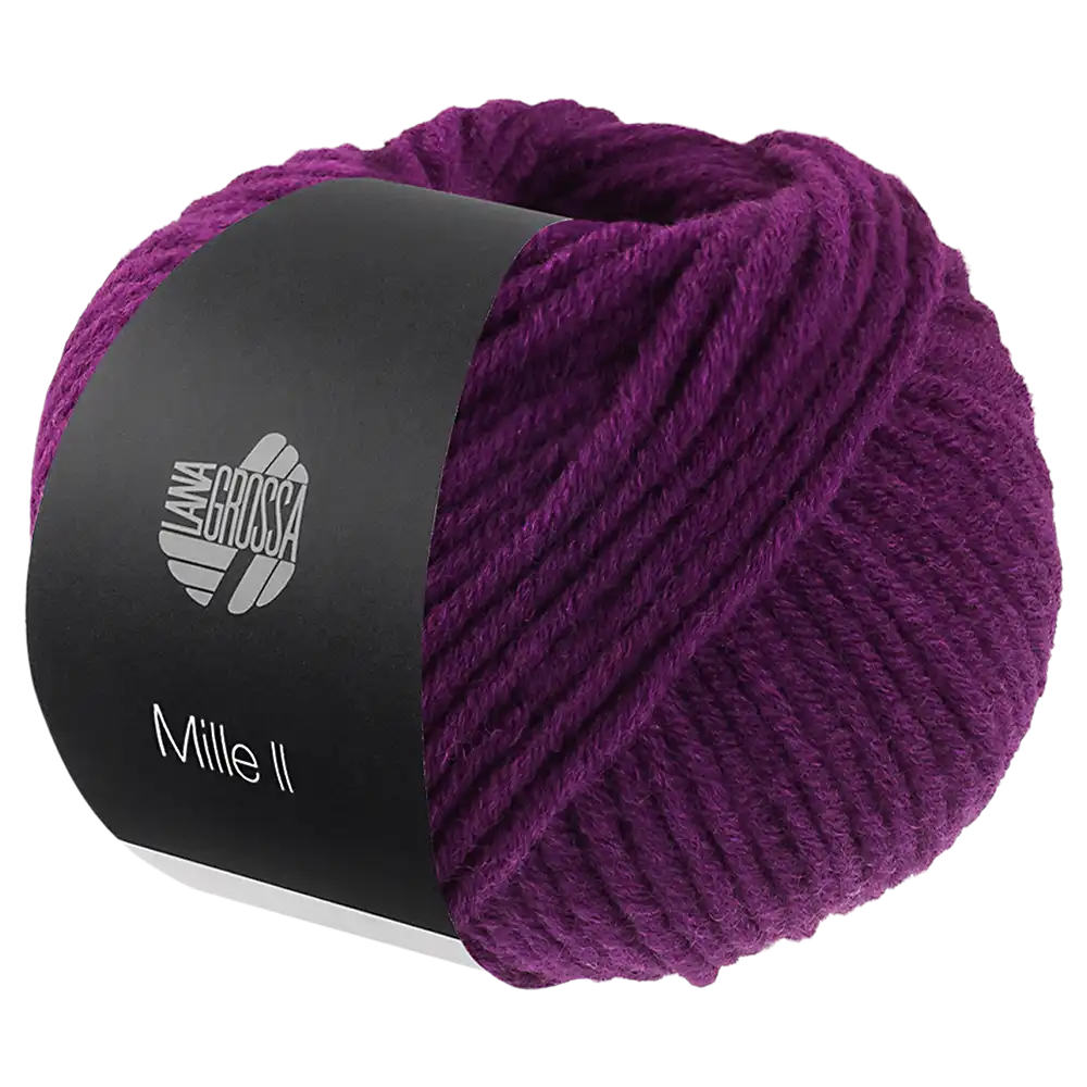 #Farbe_Lana Grossa Mille II | 176 Dunkelviolett