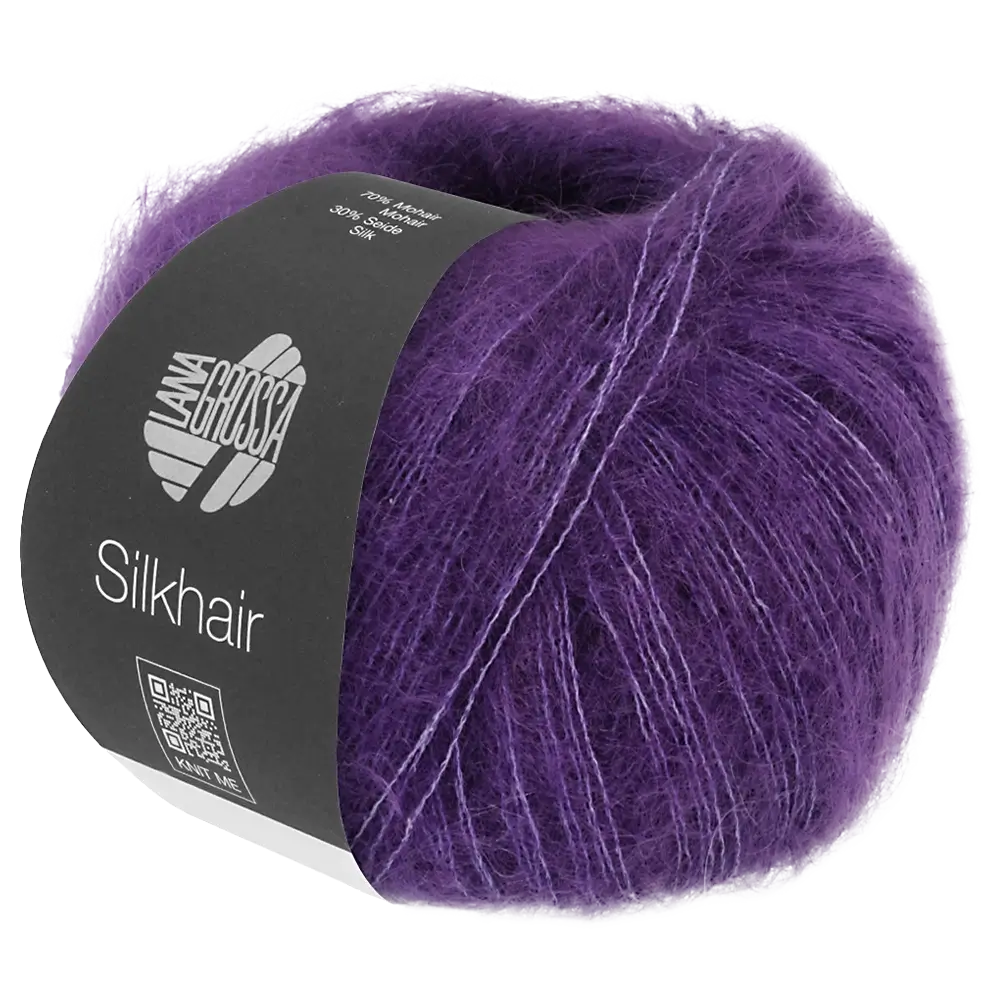 #Farbe_Lana Grossa Silkhair | 193 Dunkelviolett