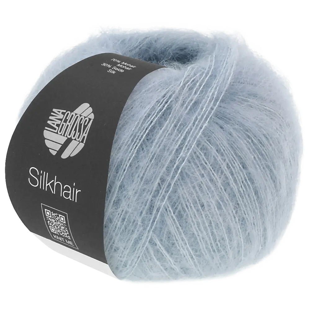 #Farbe_Lana Grossa Silkhair | 196 Graublau