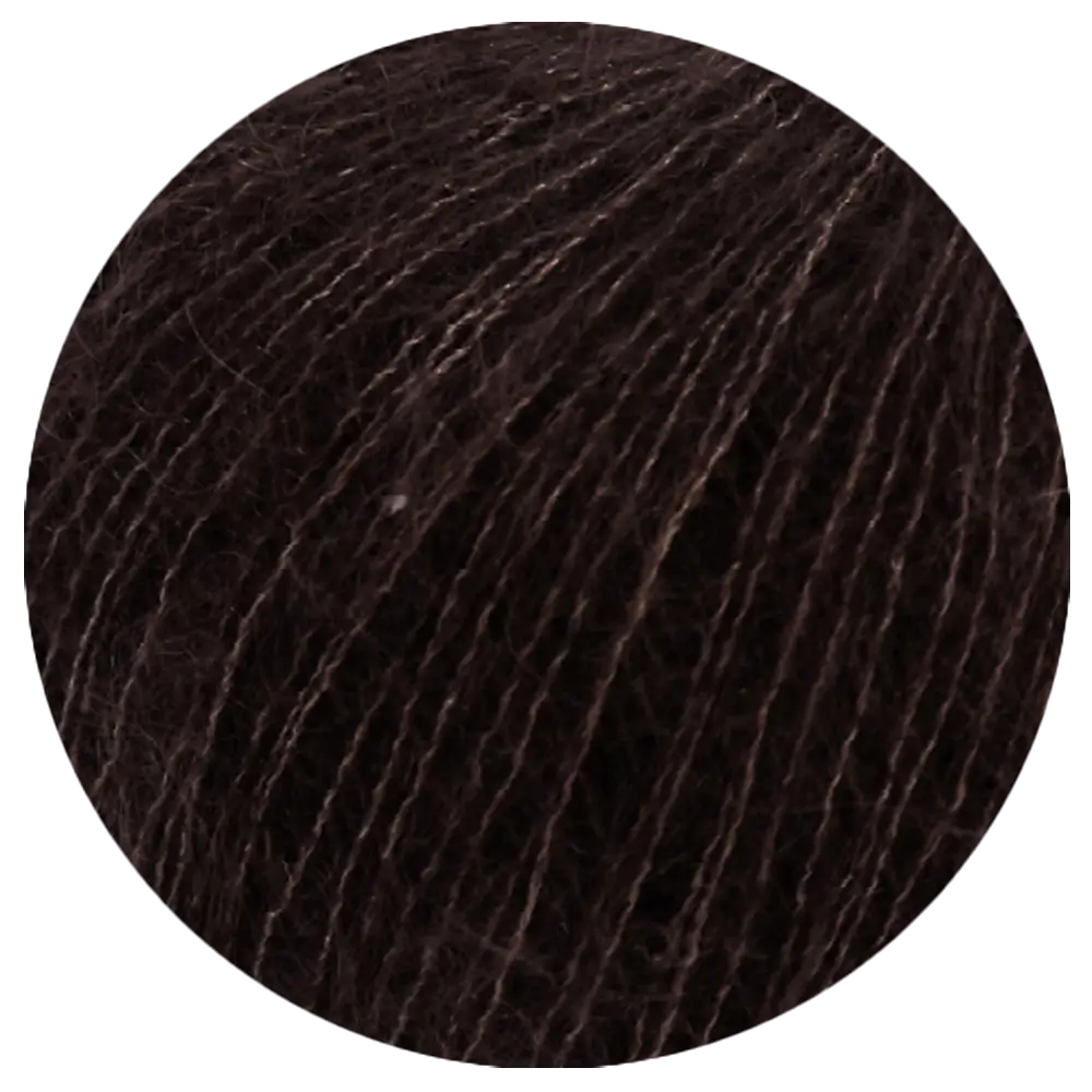 #Farbe_Lana Grossa Silkhair | 209 Schwarzbraun