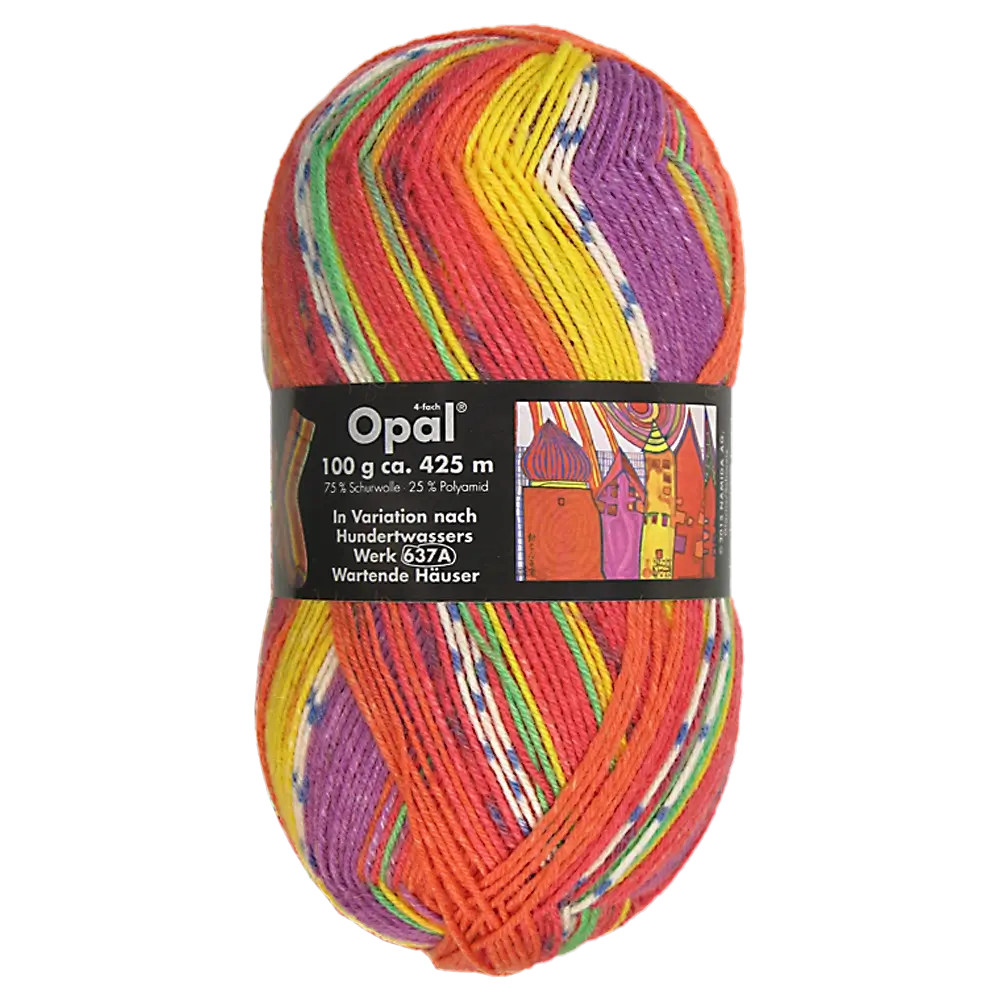 #Farbe_Opal Hundertwasser | 1434 Wartende HĂ€user (637A)