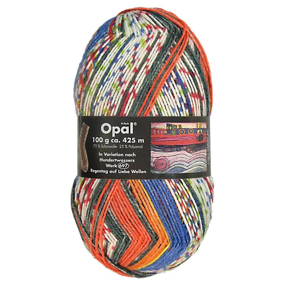 #Farbe_Opal Hundertwasser | 1435 Wartende HĂ€user auf Liebeswellen (697)