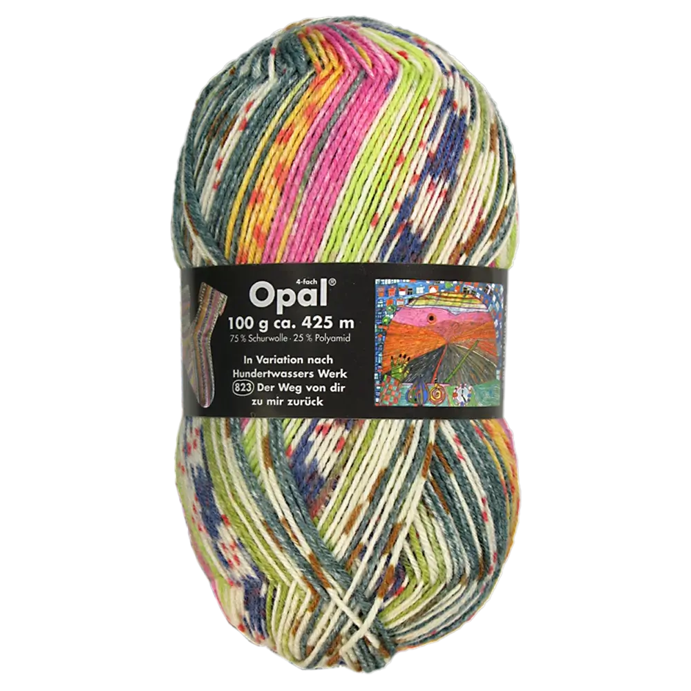 #Farbe_Opal Hundertwasser | 2107 Der Weg von dir zu mir zurĂŒck (823)