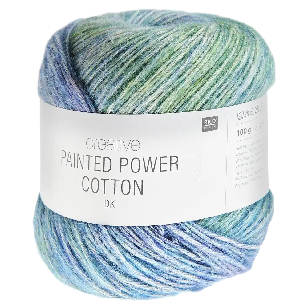 #Farbe_Rico Design Creative Painted Power Cotton dk | 011 Aqua Shades
