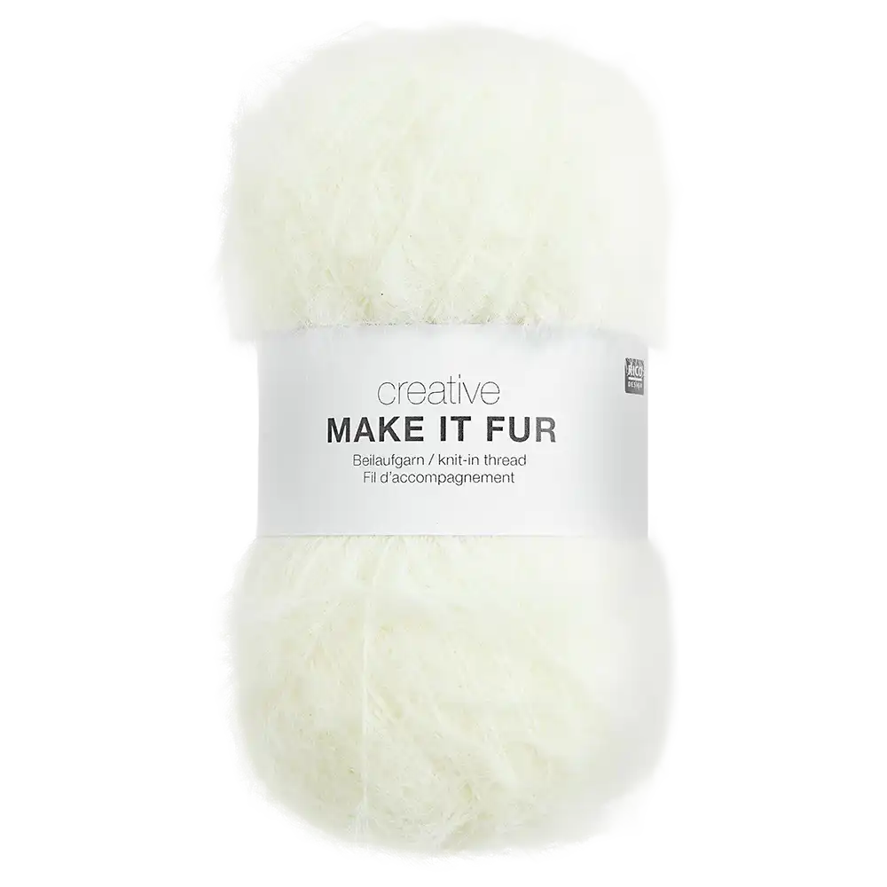 #Farbe_Rico Design Creative Make it Fur | 01 Weiß