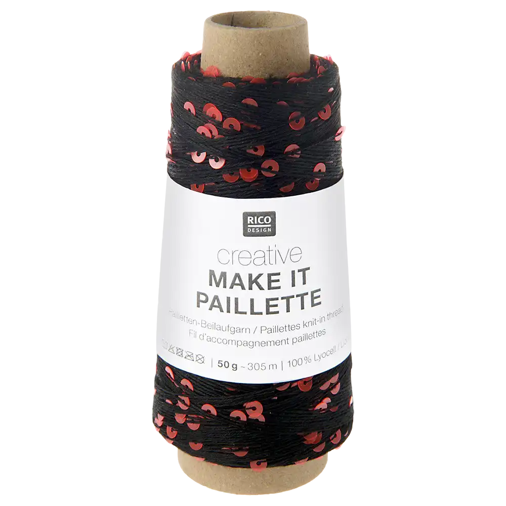 #Farbe_Rico Design Creative Make it Pailette | 007 Schwarz Neon