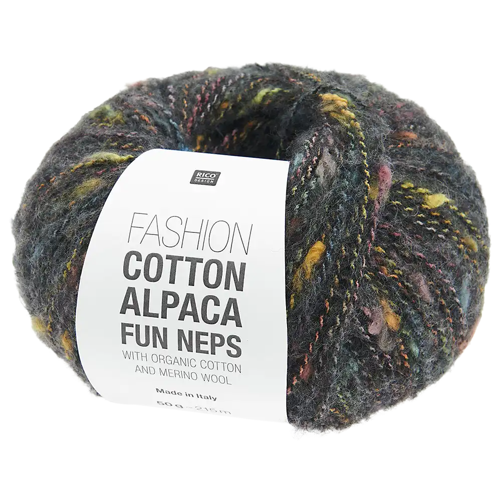 #Farbe_Rico Design Fashion Cotton Alpaca Fun Neps | 006 Schwarz
