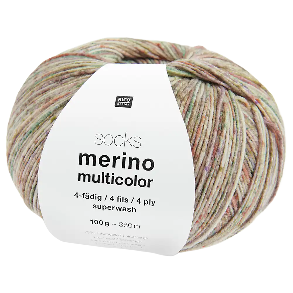 #Farbe_Rico Design Socks Merino Multicolor | 006 Forest