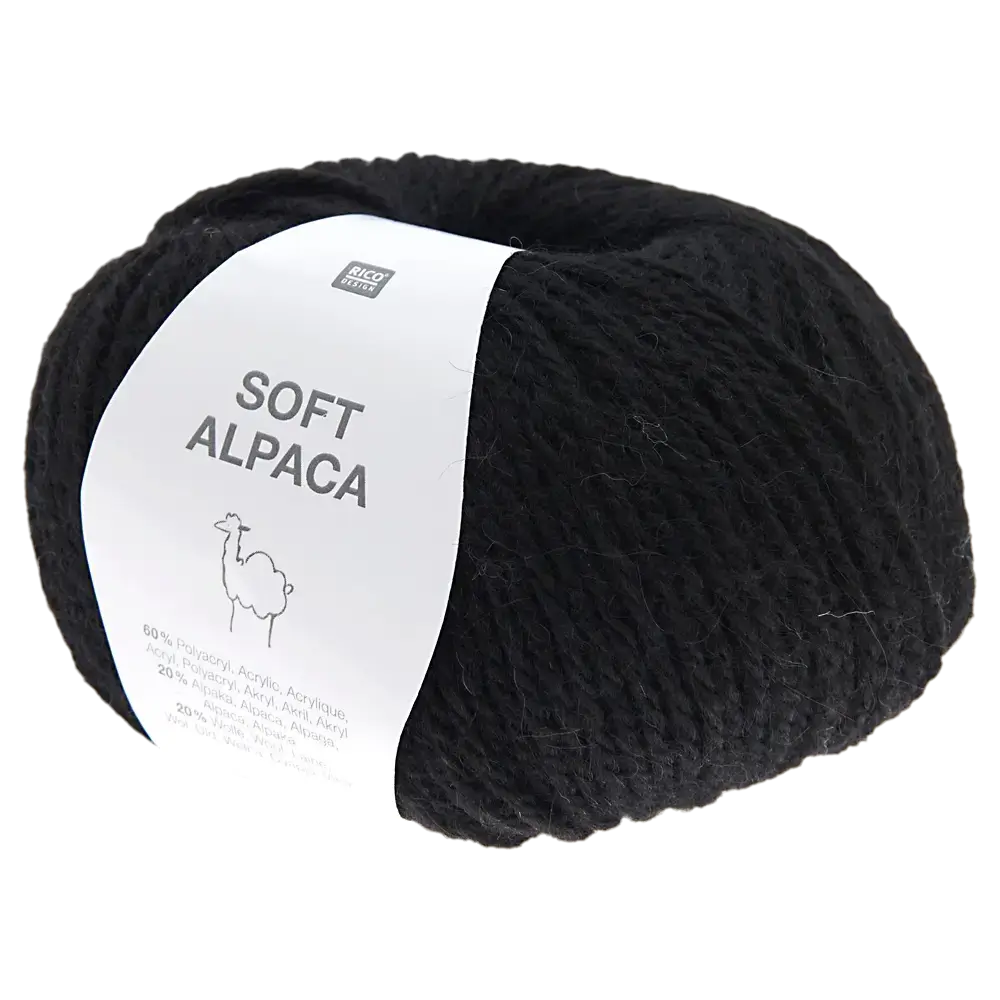 #Farbe_Rico Design Soft Alpaca | 014 Schwarz