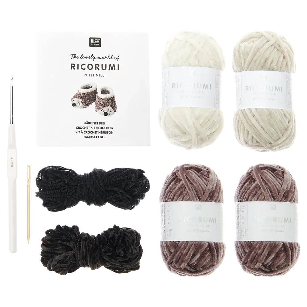 Baby Booties Igel (Rico Häkelset)