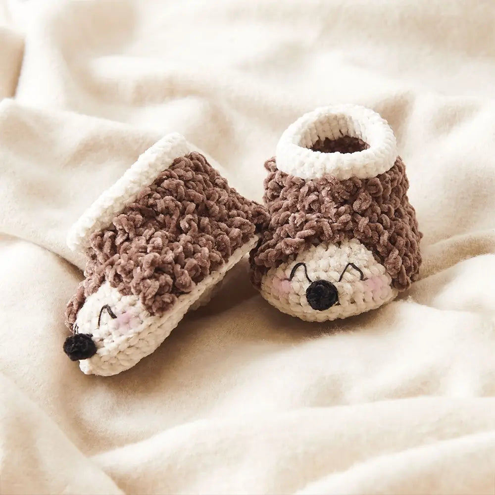 Baby Booties Igel (Rico Häkelset)
