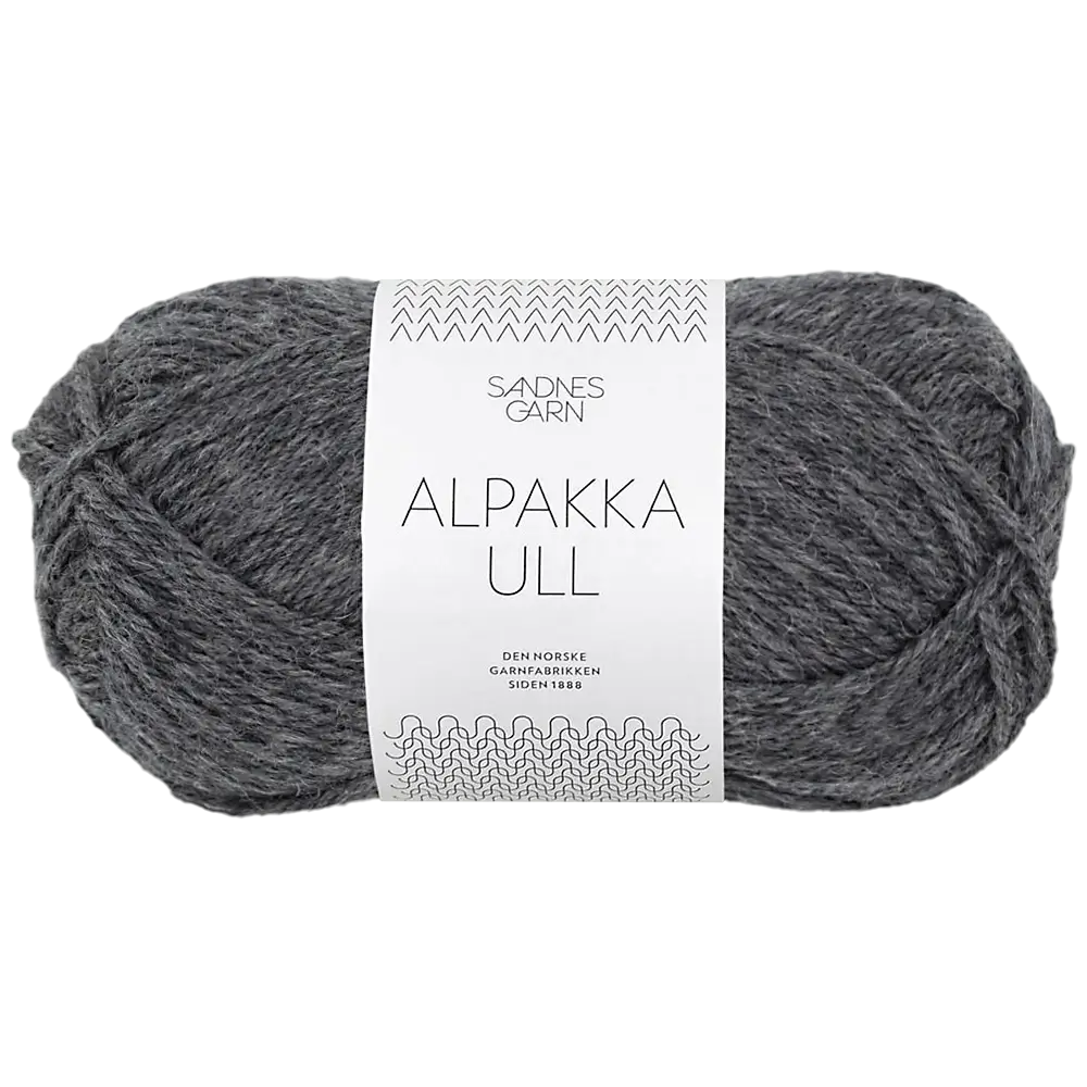 #Farbe_Sandnes Alpakka Ull | 1053 Dark Grey Mottled