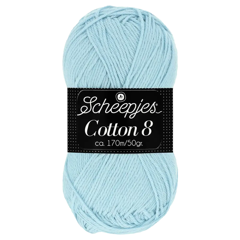 #Farbe_Scheepjes Cotton 8 | 622 Helltürkis